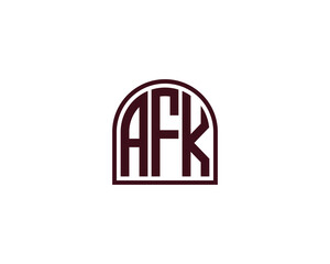 AFK LOGO DESIGN VECTOR TEMPLATE