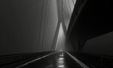 Foto op Aluminium cable-stayed bridge © Rafa