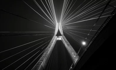 Photo sur Aluminium Brooklyn Bridge cable-stayed bridge
