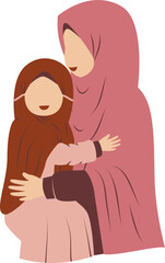 Mother with her daughter