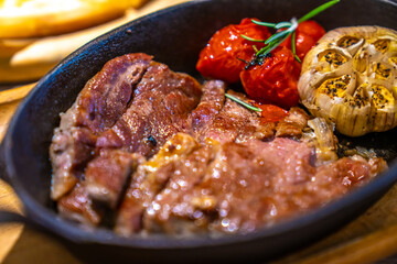 A delicious black pepper steak
