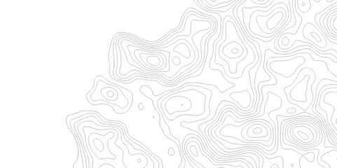 Abstract pattern with lines. Abstract sea map geographic contour map and topographic contours map background. Abstract white pattern topography vector background. Topographic line map background.
