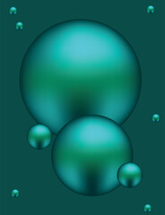 abstract background with ball vector illustration