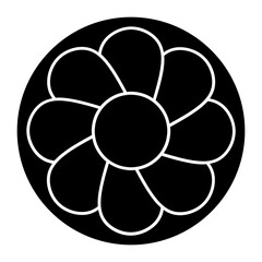 spring glyph icon