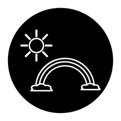 spring glyph icon