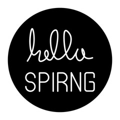spring glyph icon