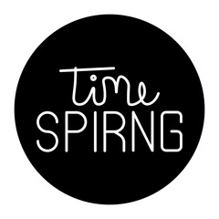 spring glyph icon