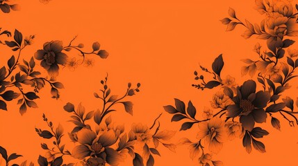 geometric pattern orange background illustration texture modern, colorful retro, artistic digital...