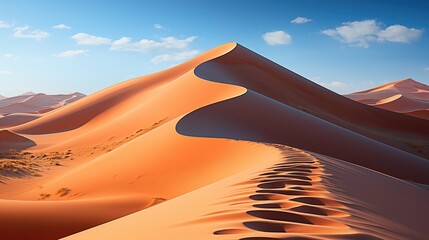 Minimalism Sahara Sand Dune illusrtration generated with AI - 708929914
