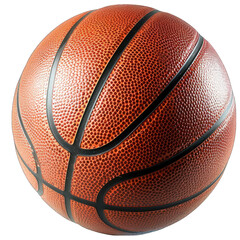Fototapeta premium Basketball Ball Isolated on Transparent or White Background, PNG