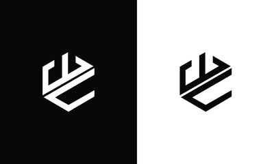 letter wc logo design vector illustration template - obrazy, fototapety, plakaty