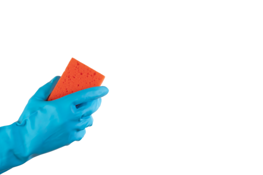 Sanitary supply, sponge for cleaning, professional cleanup, disinfection tool,isolated