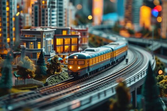 Vibrant Tracks: A Model Train Competition in the Suburbs