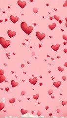 valentine background with hearts