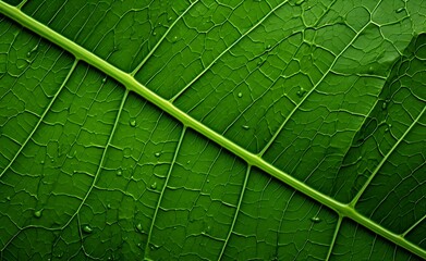 close up of leaf background generative ai