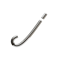 J  Letter 3D Shape Chrome Text. 3d illustration, 3d element, 3d rendering. 3d visualization isolated on a transparent background