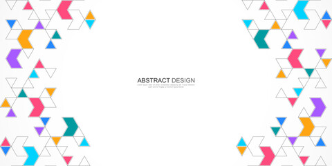 Creative idea of modern design with abstract geometric background. Minimalistic vector texture with polygonal pattern