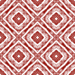 Mosaic seamless pattern. Wine red symmetrical