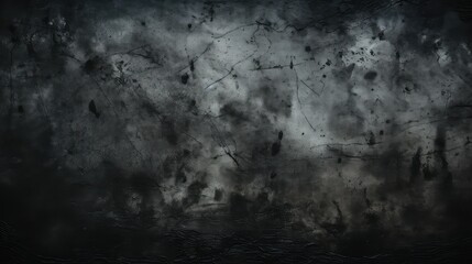 dark black grunge background illustration vintage abstract, rough worn, gritty urban dark black...