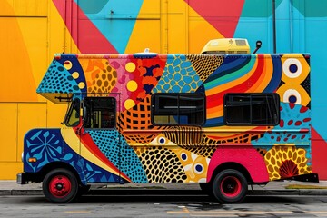 Vibrant Urban Food Truck Rodeo