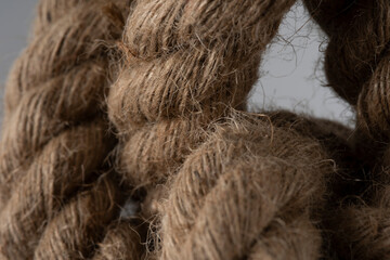 Close-up of a rope tied into a knot