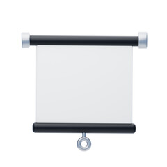 3D Presentation Screen Immersive Visual Experience For Dynamic Communication. 3d illustration, 3d element, 3d rendering. 3d visualization isolated on a transparent background