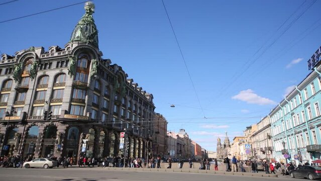 Building of Zinger company at Nevsky Prospekt