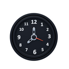 3D Timer Clock Precision And Style In Time Management. 3d illustration, 3d element, 3d rendering. 3d visualization isolated on a transparent background