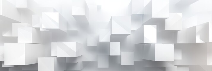 Fototapeta premium Abstract white Geometric background banner design straight