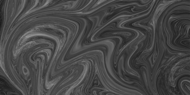 Creative Liquify Swirl Blue Color Art Abstract Pattern.  black silk and liquid marble background. Paper with soft waves and white fabric liquid metallic art. surface wave silver flowing paint texture.