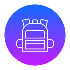 Backpack Icon of Kindergarten iconset.
