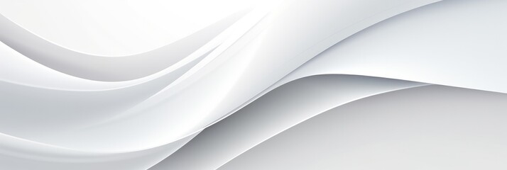 White Geometric curve banner design background abstract.