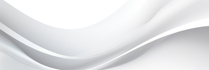 White Geometric curve banner design background abstract.