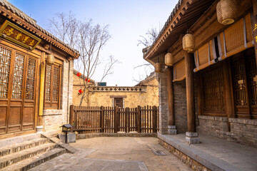 Fototapeta na wymiar The house where the inhabitants lived in ancient China