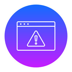 Website Warning Icon of SEO and SEM iconset.