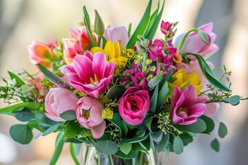 Vibrant Floral Display To Celebrate The Beauty Of Spring And Memorable Moments