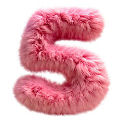 3D Fluffy Number High Quality Clipart PNG, Number Transparent digital download. 