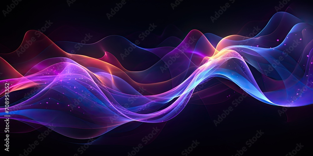 Wall mural abstract background with RGB shining lights