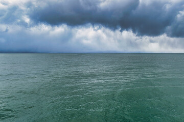 clouds over the sea