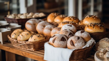 
Close-up shots of freshly baked goods in a local bakery, showcasing the craftsmanship and uniqueness of small business products
