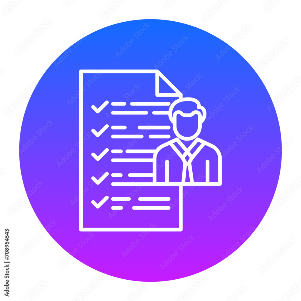 Canvas Prints employee evaluation icon