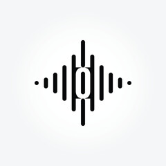letter O Music logo design collection with gradient style