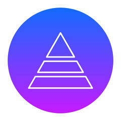 Fototapeta premium Pyramid Icon of History iconset.