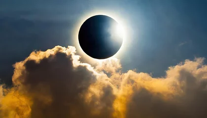 Fotobehang total solar eclipse © Jarama