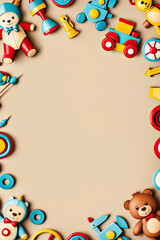 Obraz premium 2D Greeting Card Template Background Suitable For Celebration or Invitation