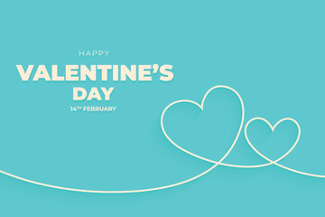Valentine's Day background, Happy Valentine's Day banner