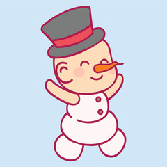 Cute kids wearing Christmas costume winter season vector design art. Children holiday celebration clothes