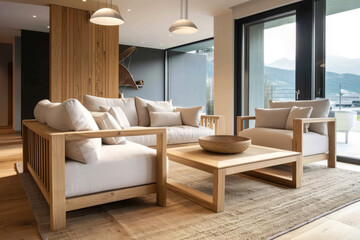 living room, house, furniture, wood, interior, 