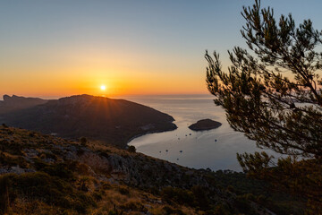 Sunrise at Mallorcas beach