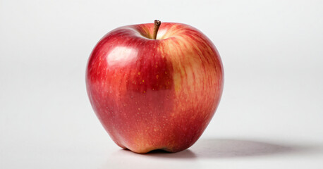 apple red on white background